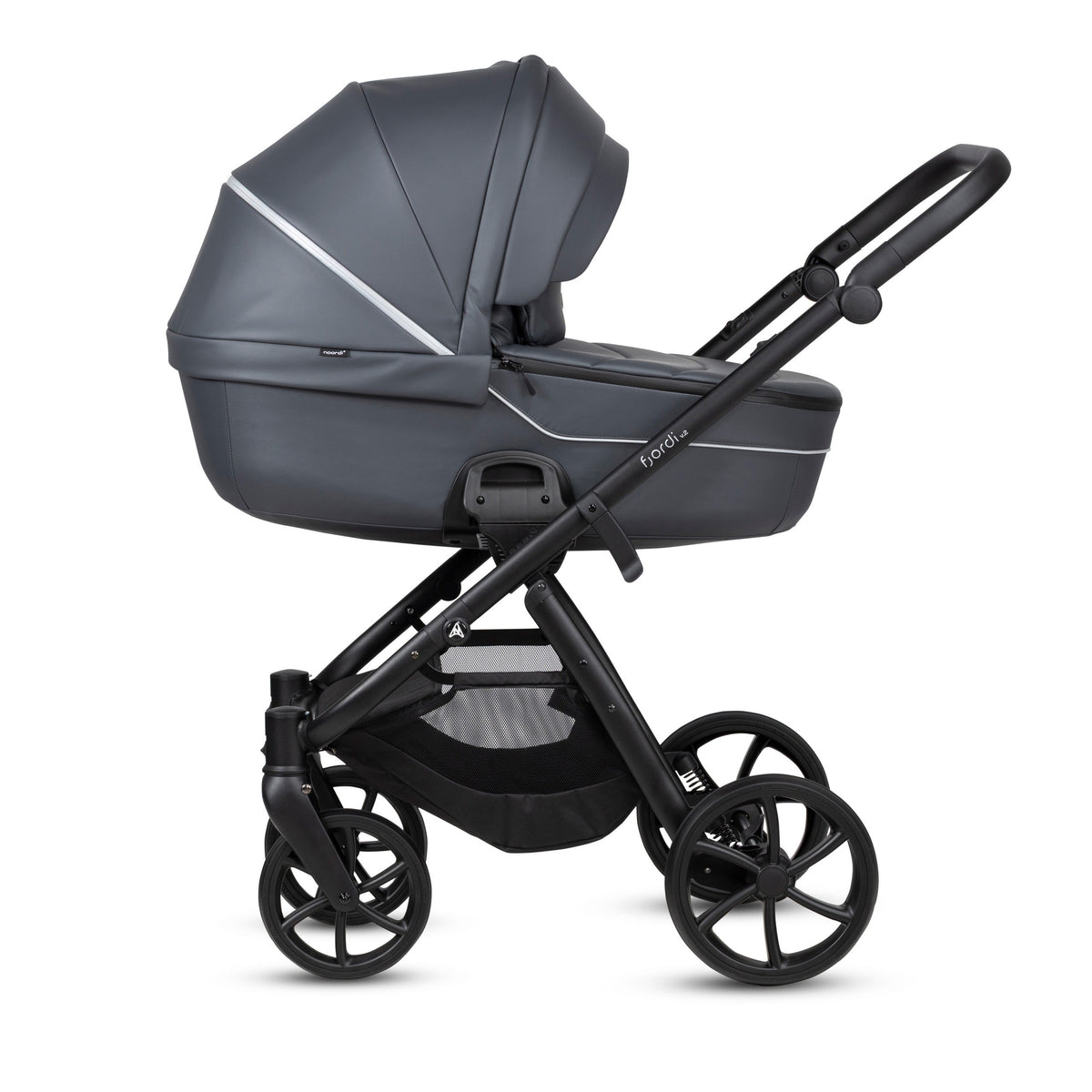 Noordi Fjordi V2 Leather 2027 2-in-1 Stroller - Shadow Grey