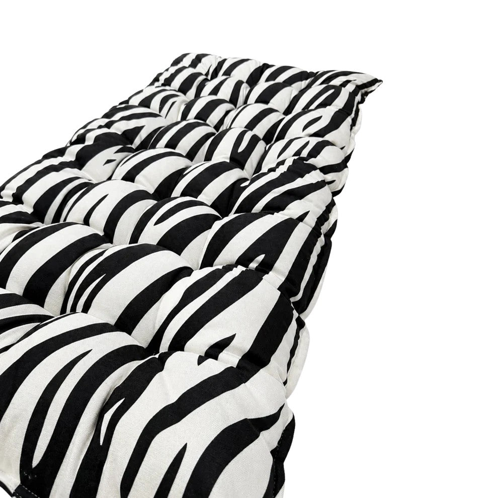 Quilted Kids' Floor Cushion, 3 Sizes Available - Zebra