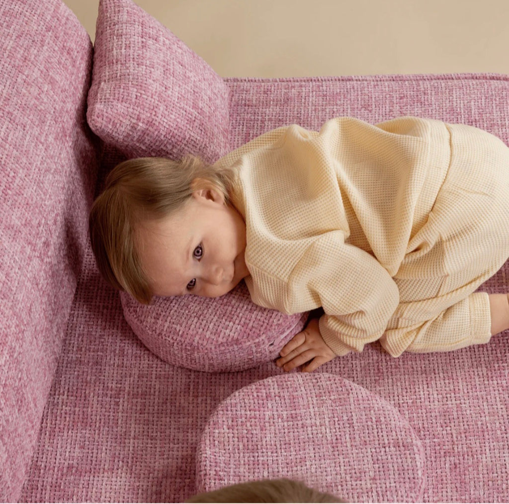 Medium Modular Sofa for Kids - Tangle Bubblegum Pink Plus