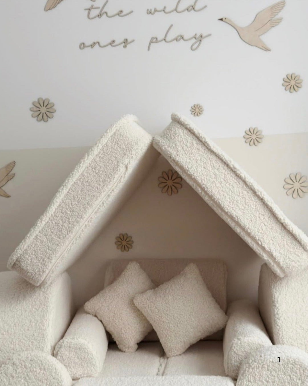 Medium Modular Sofa for Kids - Bearly Cream Plus