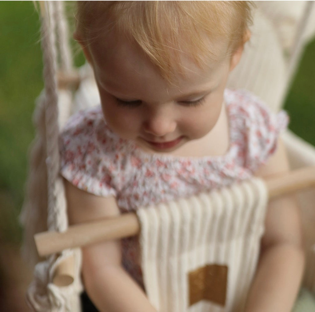 Indoor Baby Swing - Ecru