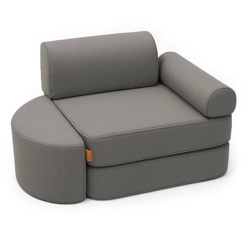Small Indoor/Outdoor Outzy Pocket Sofa For Children - Clay Taupe