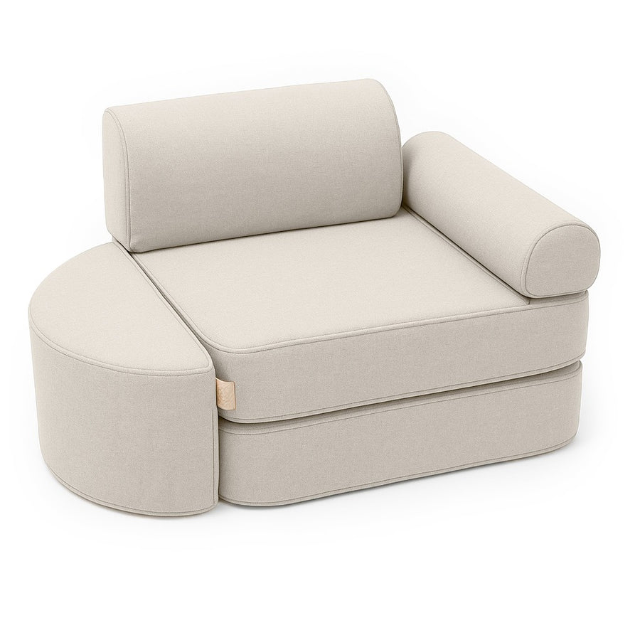 Small Indoor/Outdoor Outzy Pocket Sofa For Children - Oat Blush Beige
