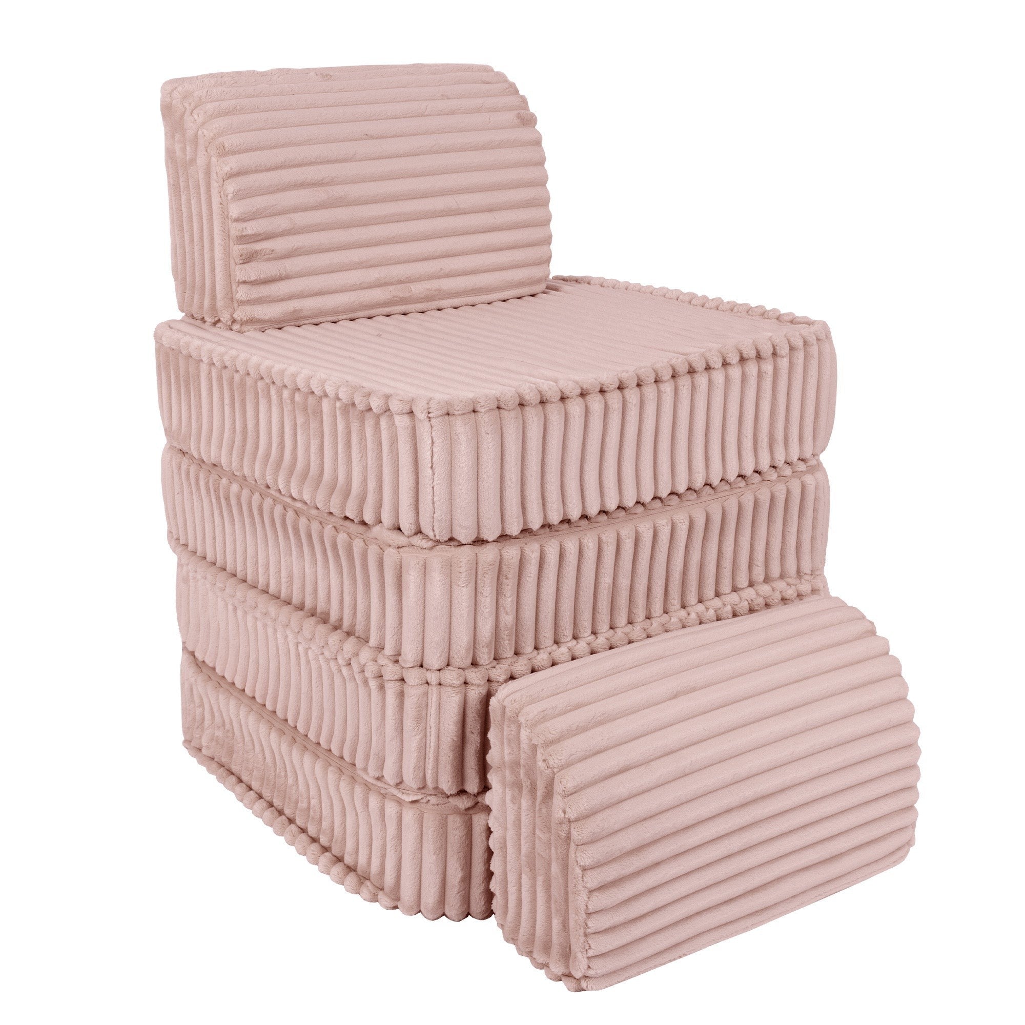 Small Modular Sofa for Kids - Churros Pink