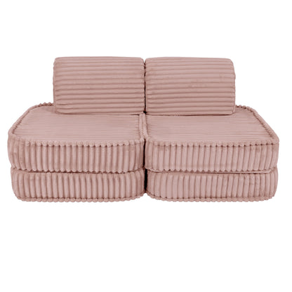 Small Modular Sofa for Kids - Churros Pink