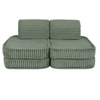 Small Modular Sofa for Kids - Churros Sage Green