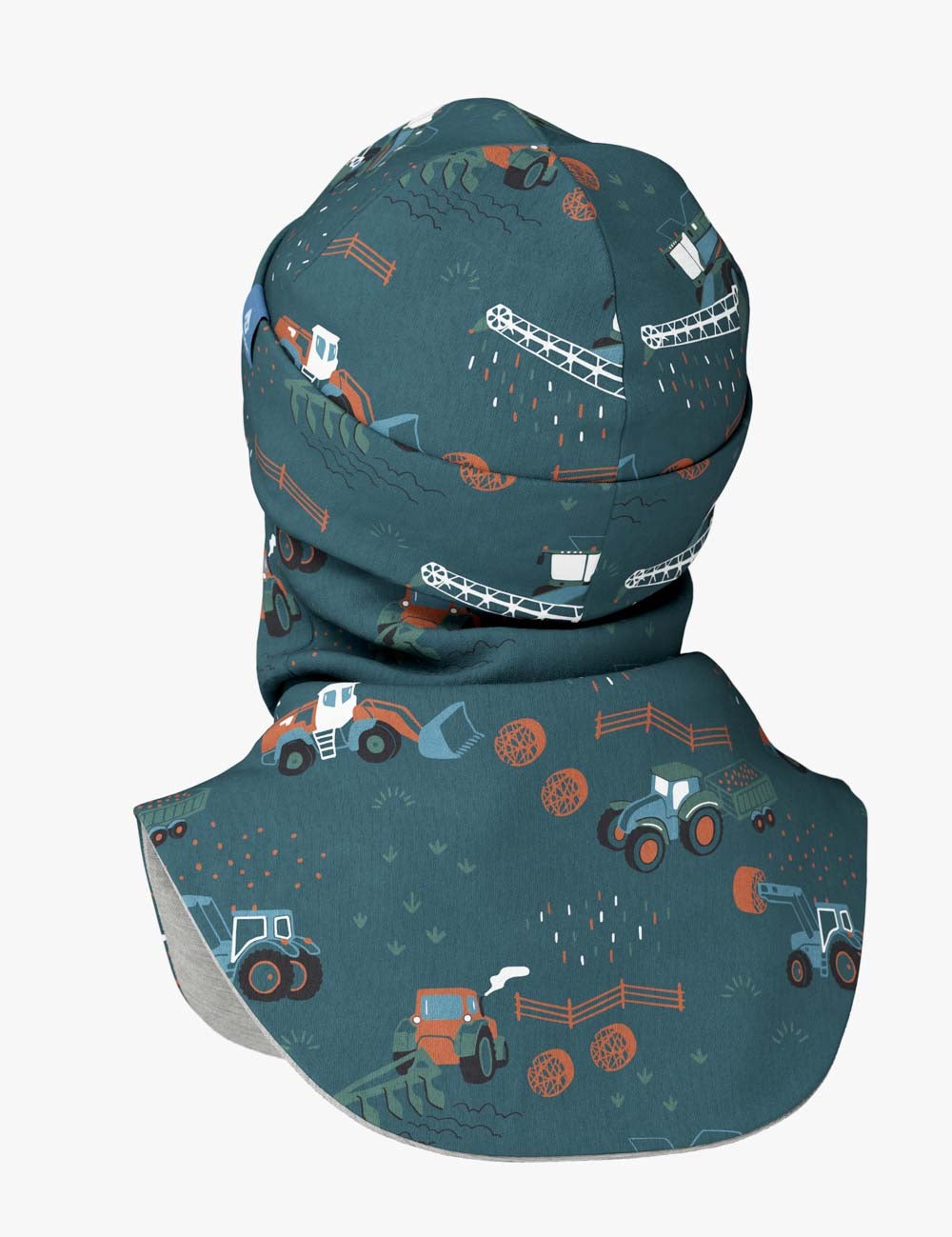 Thermal Merino Balaclava For Kids CLAVAN - Tractors