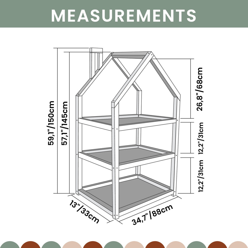House Shaped Shelf For Kids