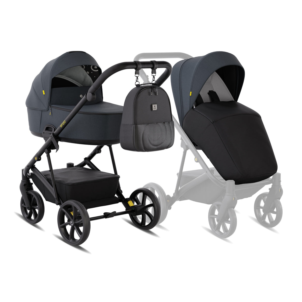 Tutis ENZO 2-in-1 Stroller - Antracite