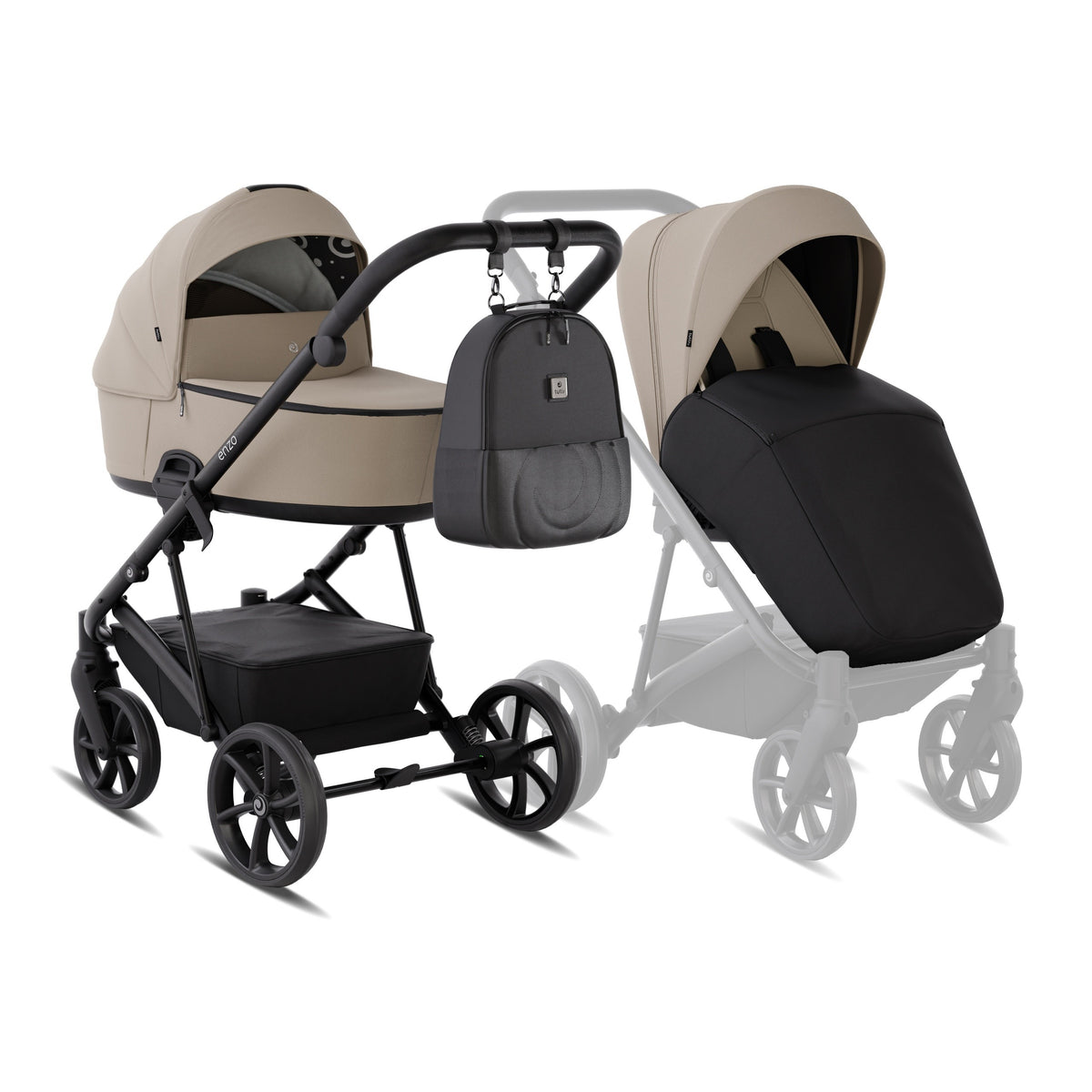 Tutis ENZO 2-in-1 Stroller - Dune