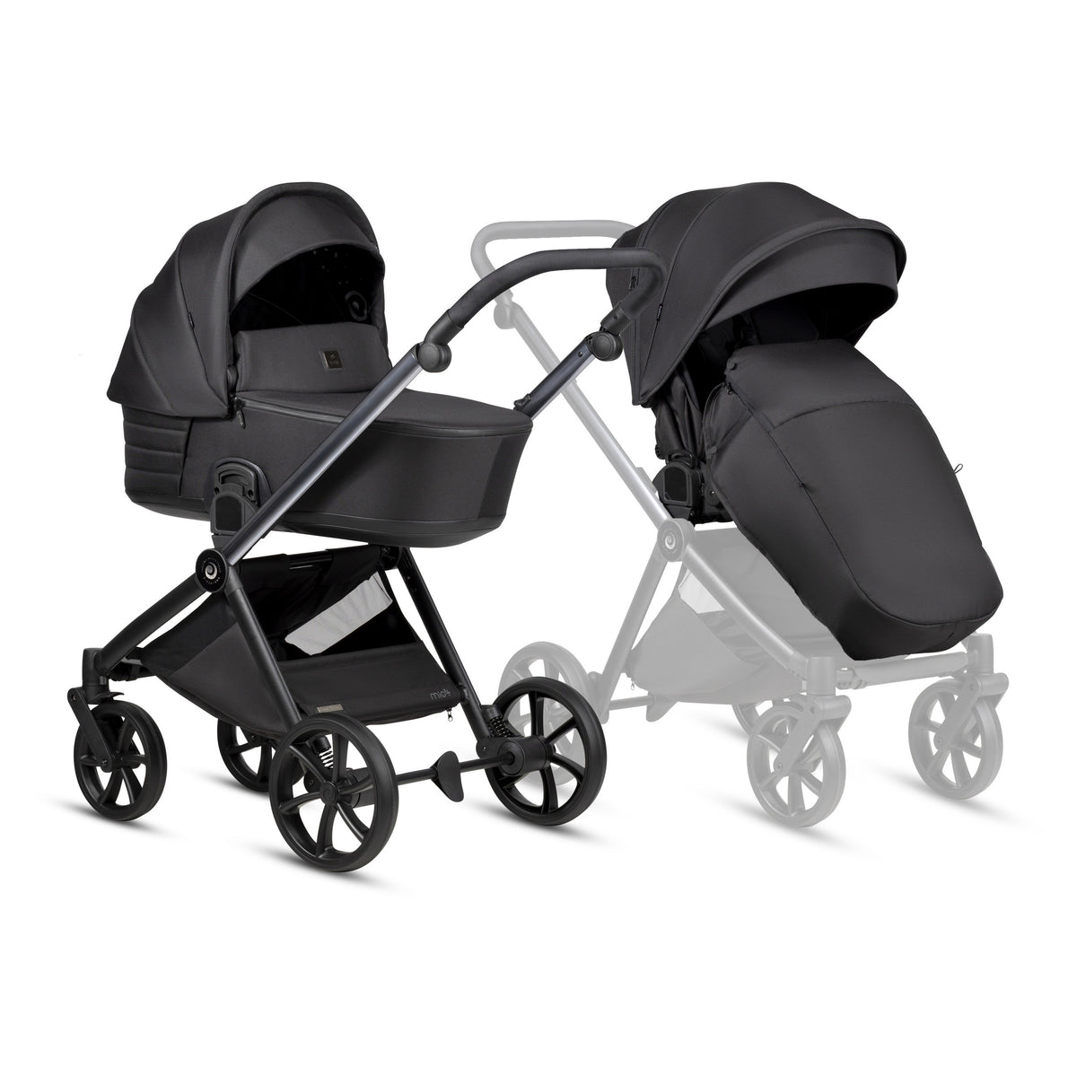 Tutis MIO3+ Black Edition 2-in-1 Stroller - Obsidian