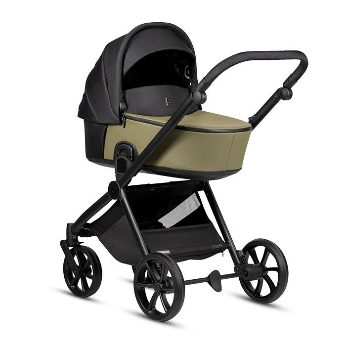 Tutis MIO3+ Leather 2-in-1 Stroller - Olive