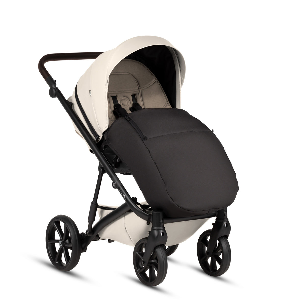 Tutis Viva 6+ Leather 2-in-1 Stroller - Vanilla