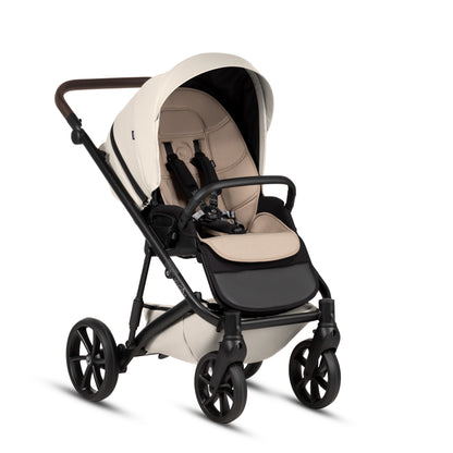 Tutis Viva 6+ Leather 2-in-1 Stroller - Vanilla