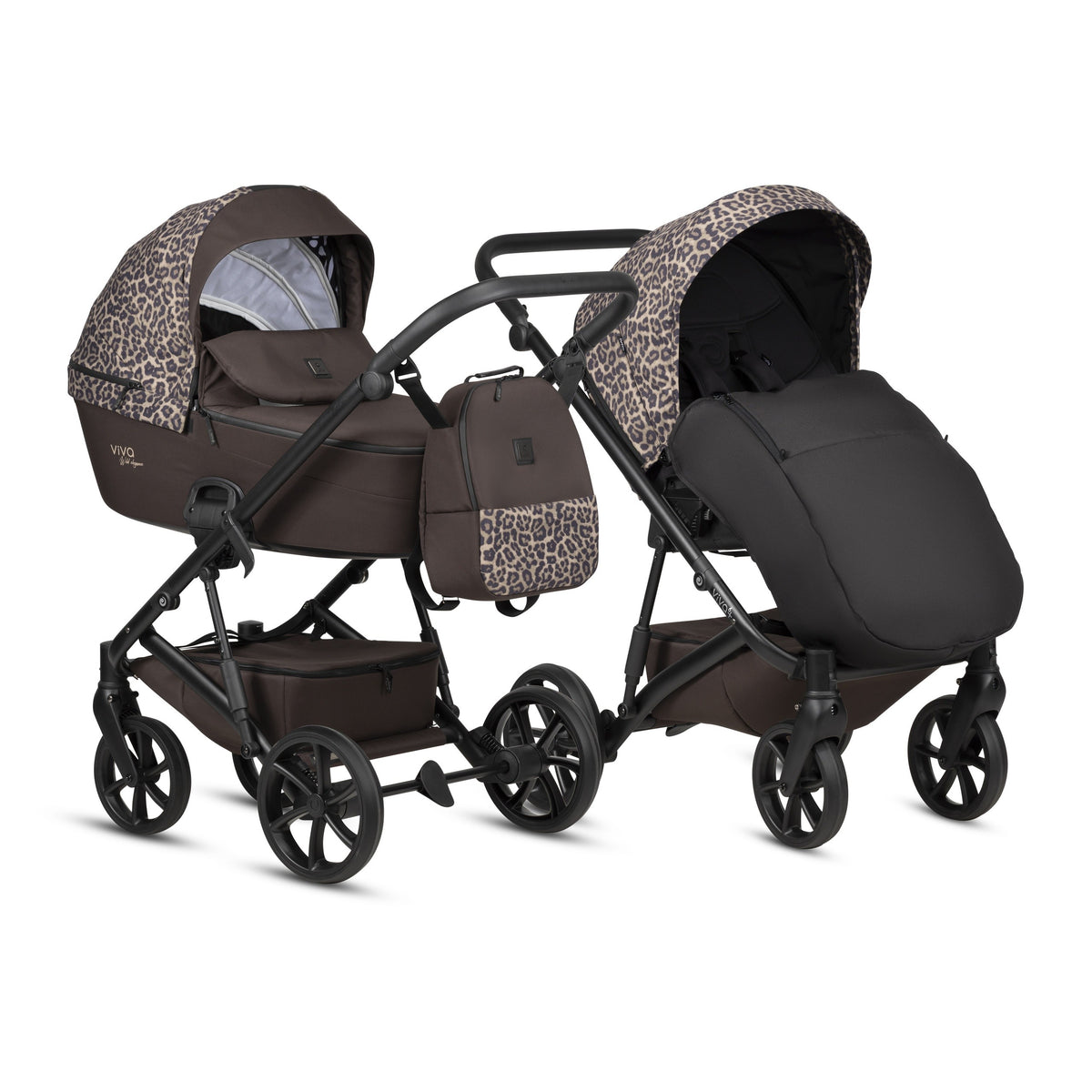 Tutis Viva 6+ Wild Elegance 2-in-1 Stroller - Wild Moca